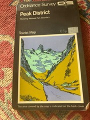 Vintage Ordnance Survey Peak District Tourist Map National Park OS