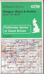 Ordnance Survey Map 1:25000 Pathfinder Sheet NS 66/76 Glasgow (East) & Airdrie