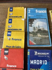 Job Lot Vintage road maps France Spain Australia Overseas x 31 Michelin