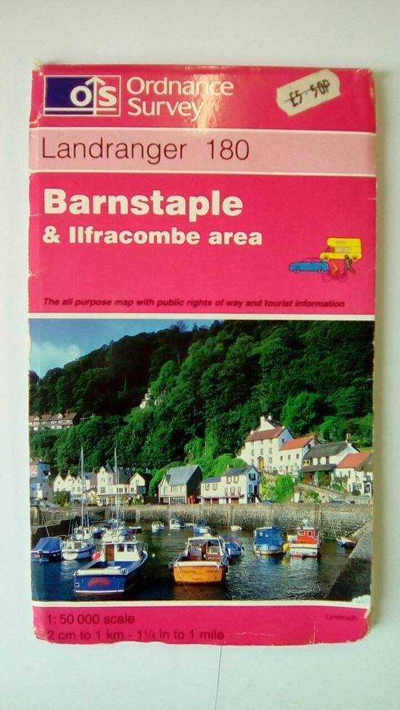 Barnstaple and Ilfracombe Area (Sheet 180) (OS Landranger Map) Ordnance Survey