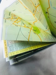 Map Blackpool Fylde and Wyre Public Transport Map Vintage ra