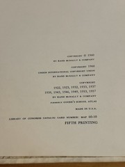 1960 Goode’s World Atlas 11th Edition Fifth Printing Rand McNally Hardcover
