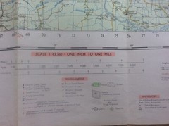 North York Moors 1966 Map Vintage OS Ordnance Survey Map 1” to 1 mile Mancave