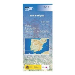 Spain map 1104-II: Santa Brígida (Gran Canaria) hiking walking topographic 1:25K