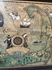 1926 COULTON WAUGH “A MAP OF CAPE COD” HAND PAINTED COLORS IN FRAME