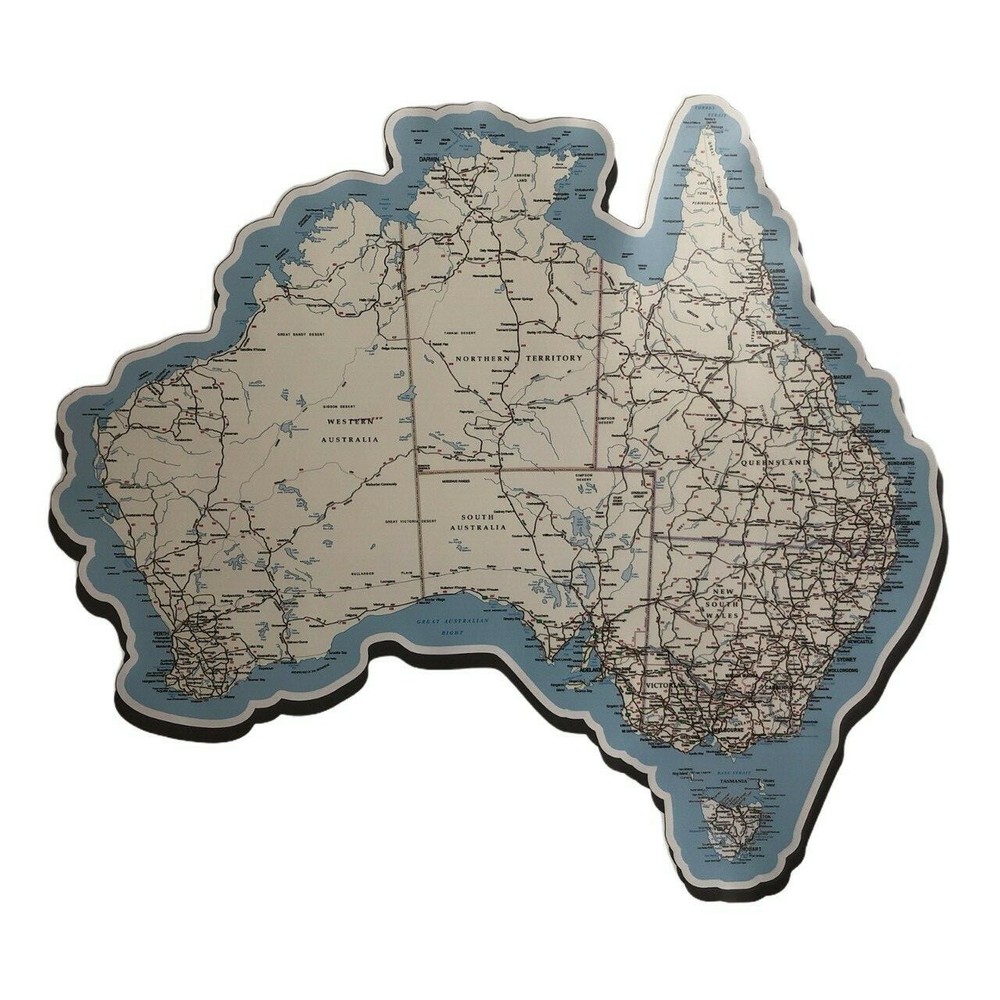 70cm Australia Map Decal Sticker Caravan RV sticker decal, road map camper van