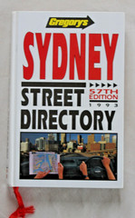 Vintage Collectable Gregory’s Sydney Street Directory 57th Edition 1993