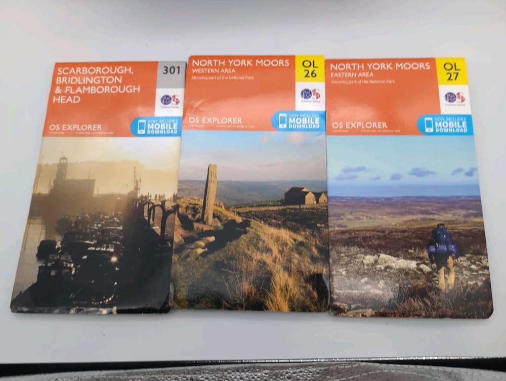 Lot Of Maps – North York Moors Map | Western And Eastern Area W/ Extra