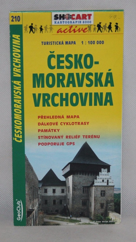 Czech Republic – Shocart 1:100,000 Tourism Map – Cesko-Moravska Vrchovina – 2001