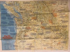 National Geographic :- Pacific Northwest The Making of America August 1986 VGC