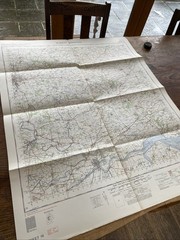 Vintage 1966 OS War Office Map Of Market Weighton, York, Goole & Humber Estuary