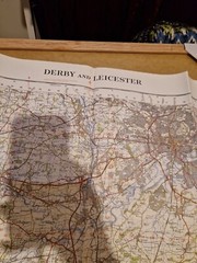 Ordnance Survey Map Of Great Britian – DERBY AND LEICESTER – 1962 – 1/63360