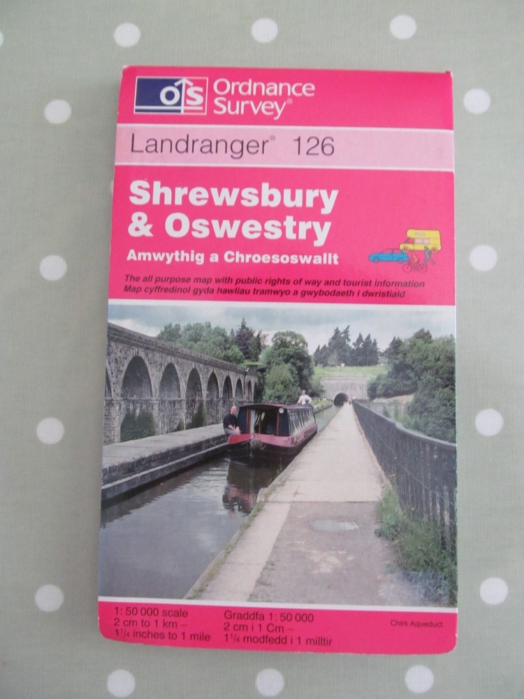 OS LANDRANGER MAP 126 SHREWSBURY & OSWESTRY ORDNANCE SURVEY