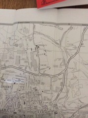 SCUNTHORPE Bottesford fold out street map black& white