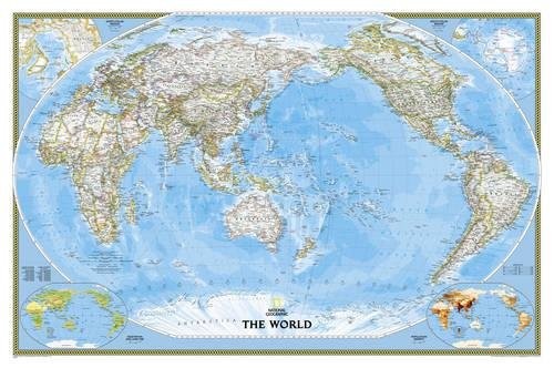 WORLD CLASSIC, PACIFIC CENTERED [TUBED] (NATIONAL By National Geographic Maps