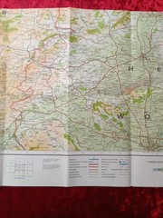 Vintage Bartholomew National Map Series Sheet 18 Vale of Severn Radnor Forest