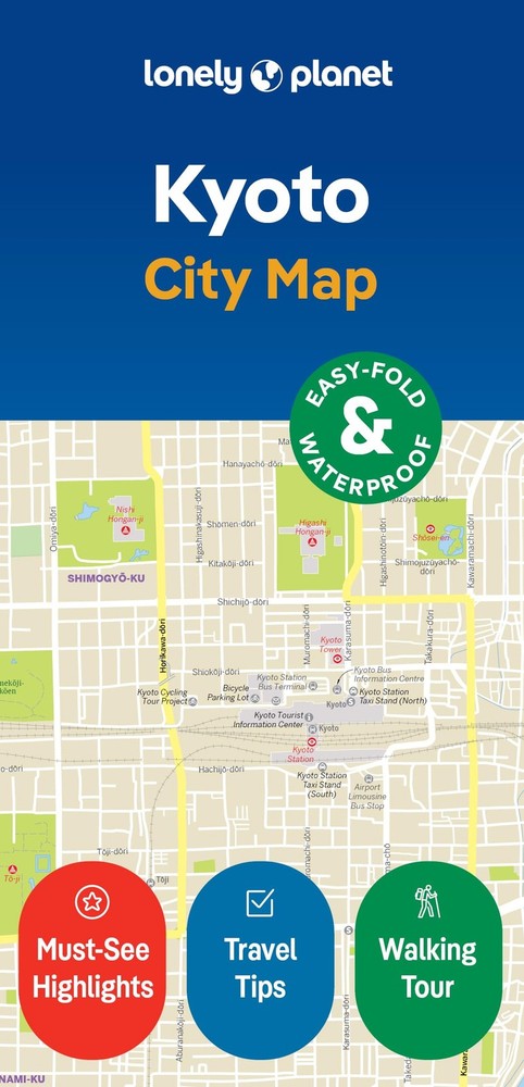 Lonely Planet Kyoto City Map Durable, Waterproof, EasyFold Planning Map with …