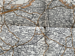 Bacon’s county map of Cheshire, early 1900s vintage