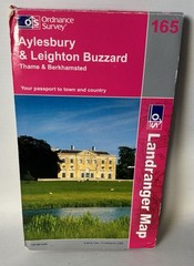 Ordnance Survey Landranger Map – Aylesbury & Leighton Buzzard – Sheet 165 – 2004