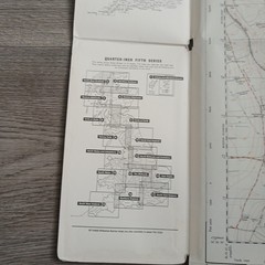 2x Vintage Ordnance Survey 2.5 Inch Maps Sheet TA 17 Reighton TA 27 Flamborough