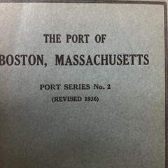 Dept. Commerce Corps Of Eng. Port Series No. 2 Port Of Boston , MA 1921 ORIGINAL