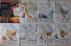 National Geographic Society Map: Natural Hazards of North America – 1998