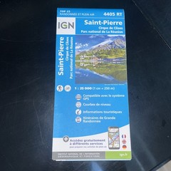 IGN – Top 25 Rando et plein air – La Reunion – 4405 RT – Saint Pierre 1:25 000