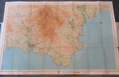Bartholomew’s Revised Half Inch Map of Dartmoor Folded Map Good Condition