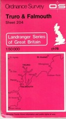 ORDNANCE SURVEY LANDRANGER MAP 204 – Truro & Falmouth