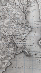 Cassini Old Series map (1813), Truro & Falmouth. Ordnance Survey Landranger 204
