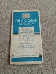 Ordnance Survey Sheet TQ27 Westminster, Kensington Wandsworth.