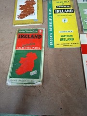 Irish Vintage Road Maps X 9 Joblot