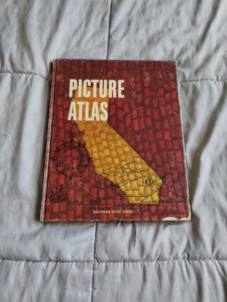 VTG California Picture Atlas 1967 by Fugate & Logan, State Print, Hardback