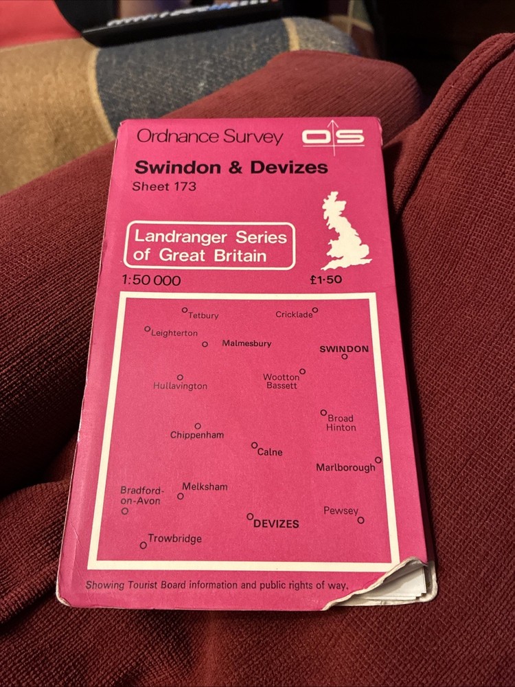 Ordnance Survey Map Sheet 173 – Swindon And Devizes