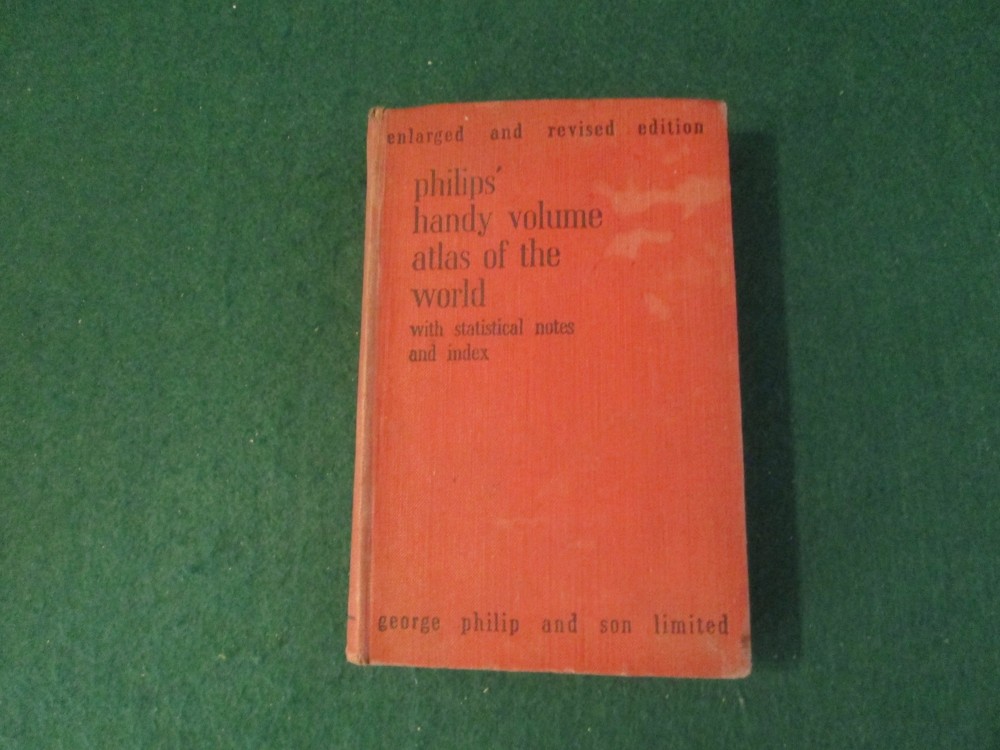 Philips Handy Volume Atlas of the World – 1936 – pub. Philips.