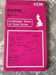 OS Ordnance Survey Landranger Map Sheet 84 Dumfries – 1980 1st Series