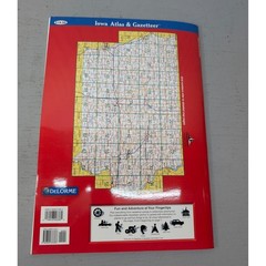 IOWA Atlas & Gazetteer Delorme Topo Maps Back Roads GPS Grids 2001 2nd Edition