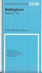 OS Ordnance Survey 1:25,000 First Series Map Sheet NY 88 Bellingham