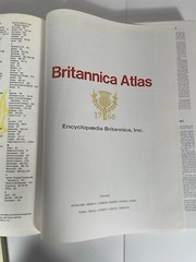 Britannica Atlas Hardcover 1989 Oversized Hardcover Leather