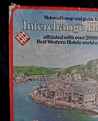 2 x Interchange Hotels/Best Western Hotels Map & Guide, UK. Vintage 1970’s