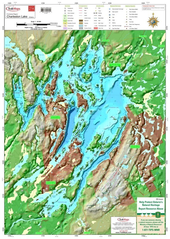 Charleston Lake | Waterproof Chart | 20 x 28