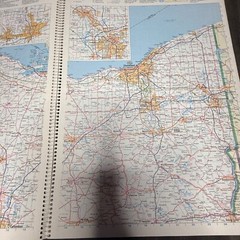 Rand McNally Road Atlas Vintage Travel Map St. Paul Insurance Spiral Bound