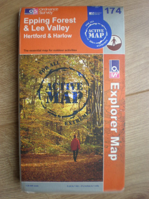 174 EPPING FOREST LEE AQUA ACTIVE WATERPROOF EXPLORER ORDNANCE SURVEY MAPS OS