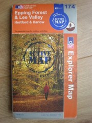 174 EPPING FOREST LEE AQUA ACTIVE WATERPROOF EXPLORER ORDNANCE SURVEY MAPS OS