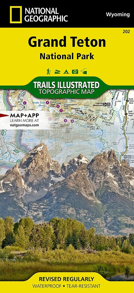 Grand Teton National Park Map (National Geographic Trails One Size, Color