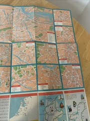 Vintage ESSO Autokaart Nederland Road Map 1:400,000 (Two Shillings) Holland