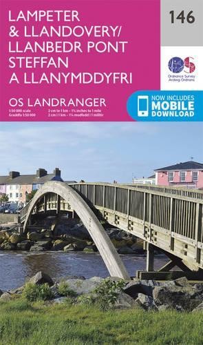 Lampeter & Llandovery (Map) OS Landranger Map