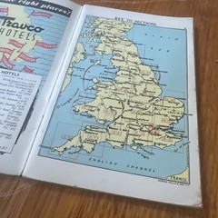 England Wales South Scotland Vintage C.W.S Motorist’s and Cyclists’s Road Atlas