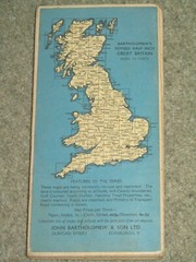 Bartholomews Revised Half Inch Map: sheet 1 Cornwall – 1947 on cloth