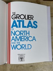 VTG The Grolier Atlas Of North America And The World 1986 Willett Hardcover